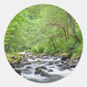 Sticker Rond États-Unis, Oregon, Columbia River Gorge, Tanner C