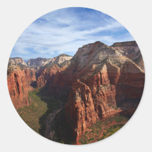 Sticker Rond États-Unis, Utah, Parc national de Zion
