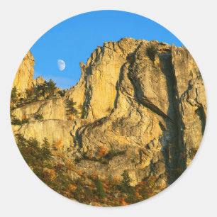 Sticker Rond États-Unis, Virginie-Occidentale, Spruce Knob-Sene