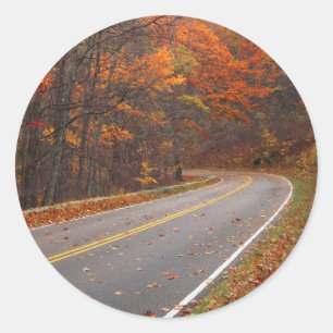 Sticker Rond États-Unis, Virginie, Parc national de Shenandoah,