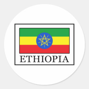 Sticker Rond Éthiopie