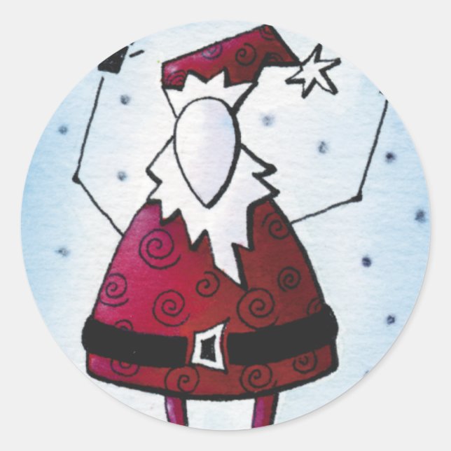 Sticker Rond Etiquettes d'enveloppe (Devant)