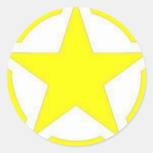 Sticker Rond étoile armée