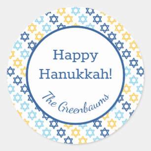 Sticker Rond Étoile de David