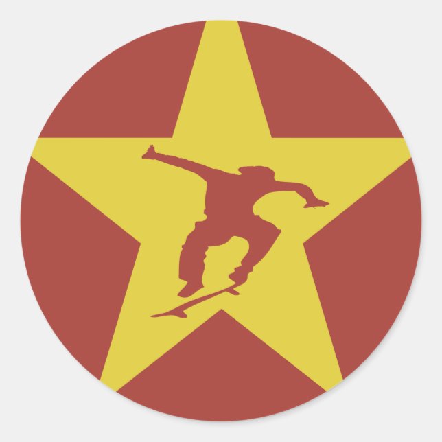 Sticker Rond Étoile de la révolution (Devant)