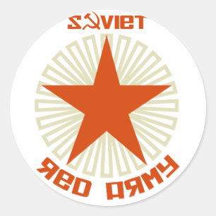Sticker Rond Étoile de l'Armée rouge soviétique
