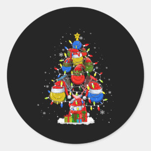 Sticker Rond Étoile de Noël Elf Disc Golf Byll Tools Arbre de N