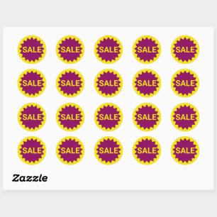 Sticker Rond Étoile de vente Promotionnel Petite entreprise