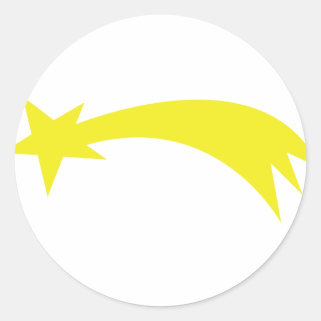 Sticker Rond étoile x-mas - étoile en chute (Devant)