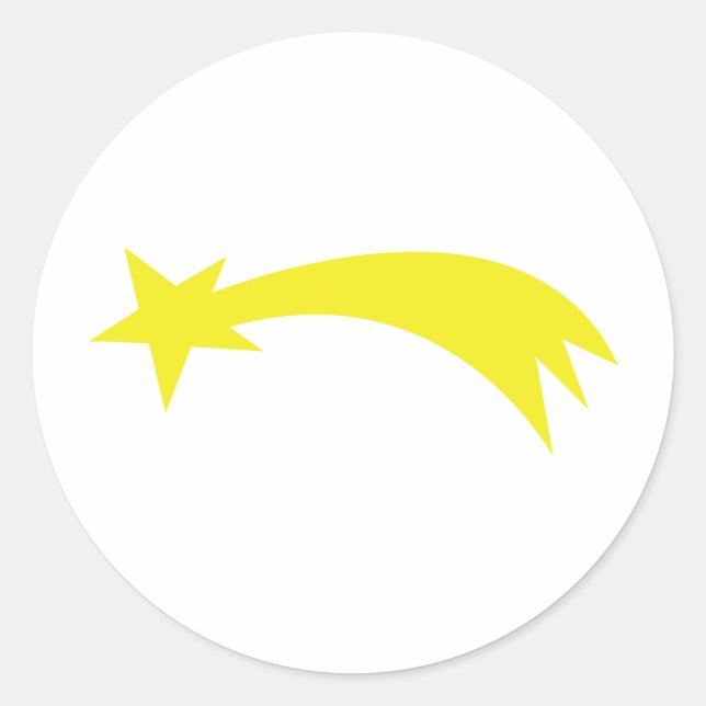 Sticker Rond étoile x-mas - étoile en chute (Devant)