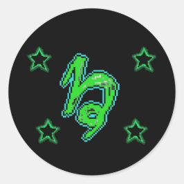 Sticker Rond Étoiles CAPRICORN