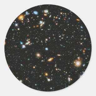 Sticker Rond Etoiles dans l'espace - Hubble Ultra Deep Field
