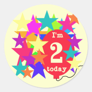 Sticker Rond Étoiles et 2èmes T-shirts et cadeaux