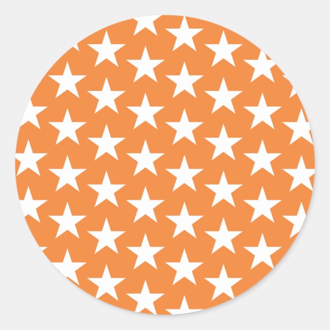 Sticker Rond Étoiles Motif 23 (Devant)