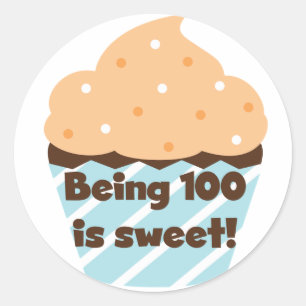 Sticker Rond Être 100 est T-shirts et cadeaux doux