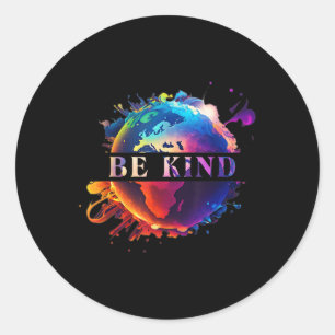 Sticker Rond Être comme avec la protection De l'environnement d