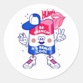 Sticker Rond Être Français
