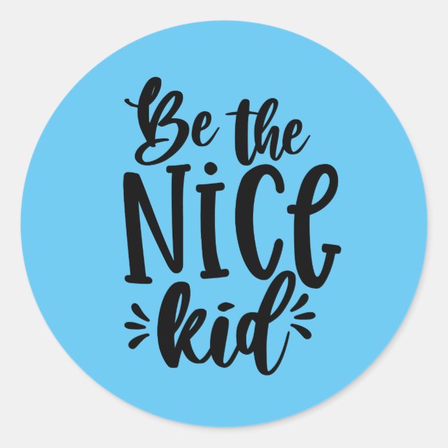 Sticker Rond être l'inspiration enfant sympa (Devant)