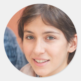 Sticker Rond Être présent