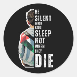 STICKER ROND ÊTRE SILENCIEUX