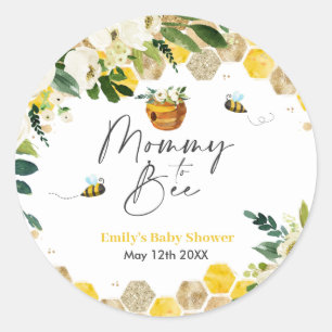 Sticker Rond Être Une Maman Baby shower Pour Être Neutre Sur 