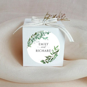 Sticker Rond Eucalyptus Élégant