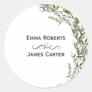 Sticker rond Eucalyptus Green