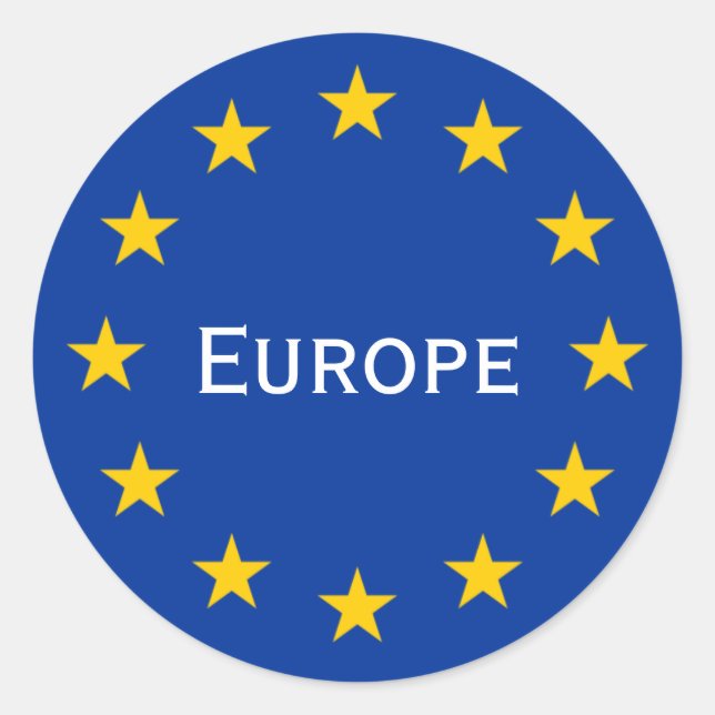 Sticker Rond Europe (Devant)