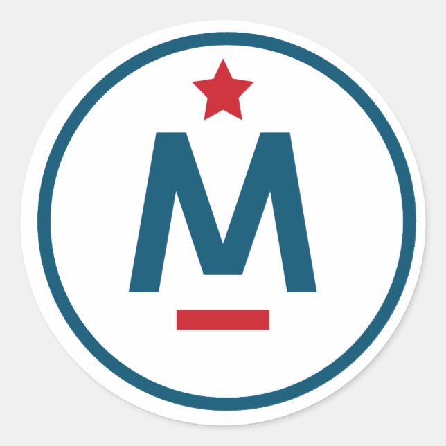 Sticker Rond Evan McMullin - Il n’est jamais trop tard (Devant)