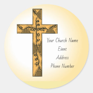 Sticker Rond Événement personnalisé d'église