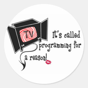 STICKER ROND EVIL T.V. MERCHANDISE