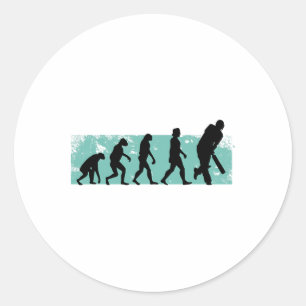 Sticker Rond Évolution de cricket Cricket