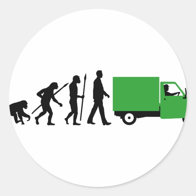 Sticker Rond Evolution des mini téléporteurs (Devant)