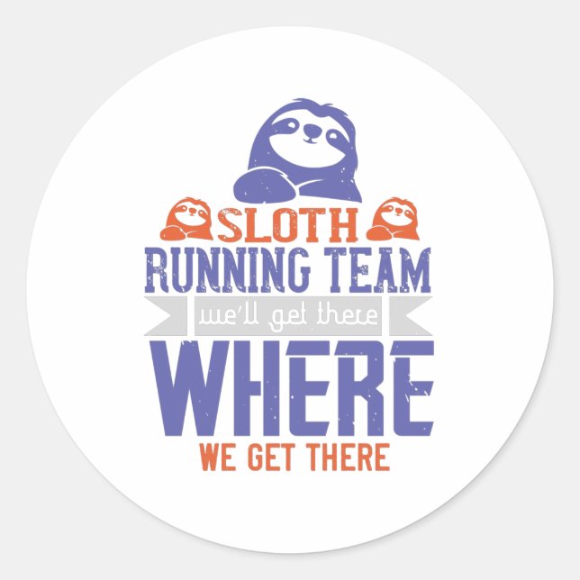 Sticker Rond Exécution - Équipe d'exécution de Sloth (Devant)