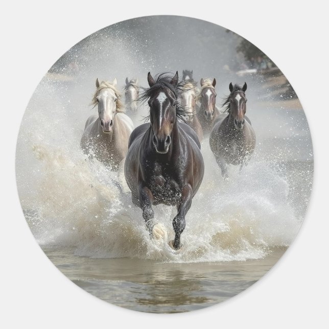 Sticker Rond Exécution libre (Devant)