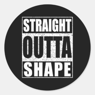 Sticker Rond Exercice de forme physique direct