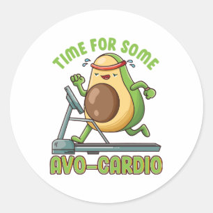 Sticker Rond Exercice d'entraînement Drôle Humour Citations