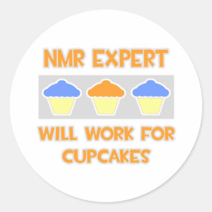 Sticker Rond Expert RMN ... Fonctionnera Pour Les Cupcakes