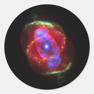 Sticker Rond exploration spatiale de nébuleuse nasa astronomie