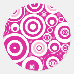 Sticker Rond Explosion rétro