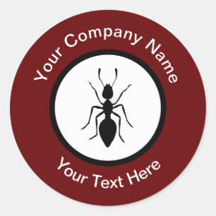 Sticker Rond Exterminateur de lutte antiparasitaire Thème Stick