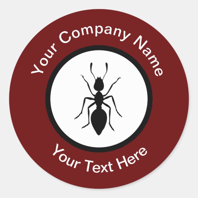 Sticker Rond Exterminateur de lutte antiparasitaire Thème Stick (Devant)
