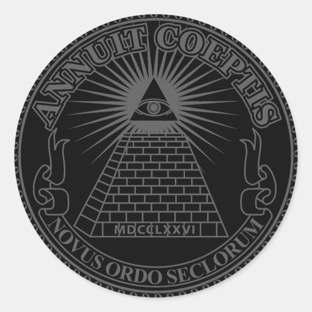 Sticker Rond Eye of Providence 2 (Devant)