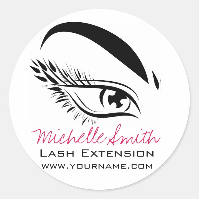 Sticker Rond Eye Sketch Mascara Lash Extension (Devant)