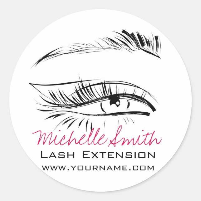 Sticker Rond Eye Sketch Mascara Lash Extension (Devant)