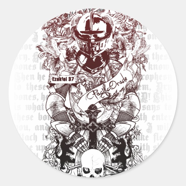 Sticker Rond Ezekiel 37 (Devant)