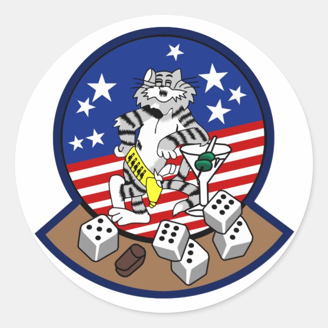 Sticker Rond F-14 Tomcat (Devant)