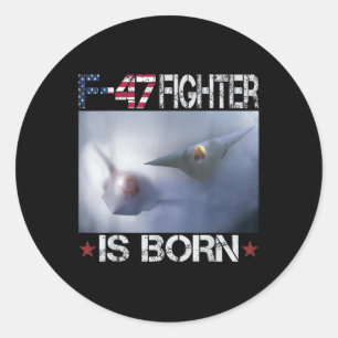 Sticker Rond F 47 Avion de chasse F47 6e Gen F-47 Us Air F