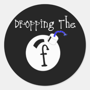 Sticker Rond F Bombe