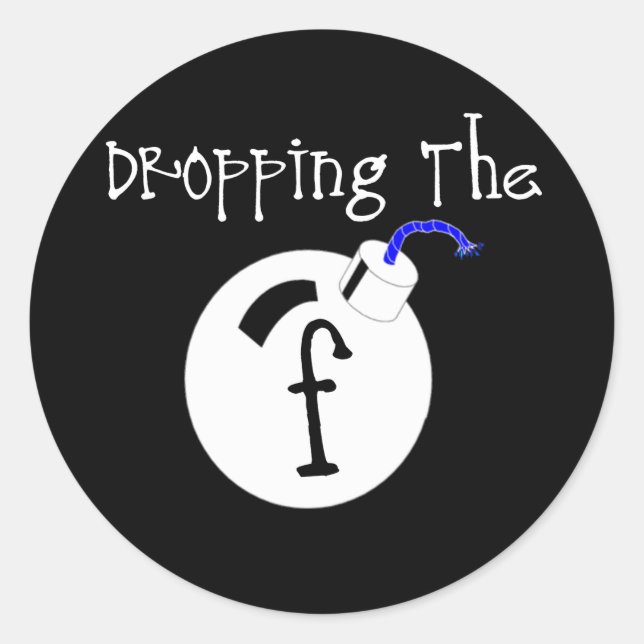 Sticker Rond F Bombe (Devant)